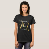 Wedding Monogram Design with Names and Date T-shirt (Voorkant volledig)