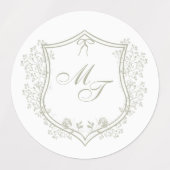 Wedding Monogram Labels (Design 2)