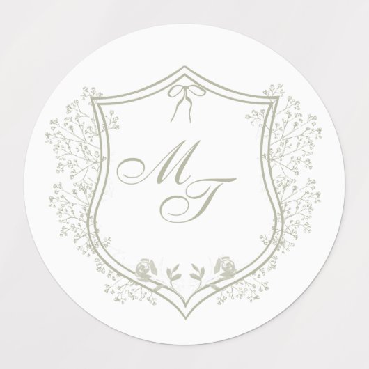 Wedding Monogram Labels (Design 1)
