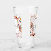 Wedding/Monogrammed Spring Style Modern Floral Glas (Links)