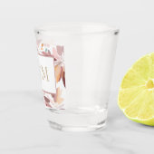 Wedding/Monogrammed Spring Style Modern Floral Shot Glas (Rechts)