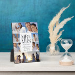 Wedding Montage Custom Photo Lijst - White Fotoplaat<br><div class="desc">Pas je gewoon aan met jouw tekst en foto's en creëer een cadeautje voor jezelf of iemand van wie je houdt! De achtergrondkleur kan in om het even welke kleur van uw keus worden veranderd!</div>
