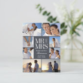 Wedding Montage Wedding aankondiging - Grijs (Staand voorkant)