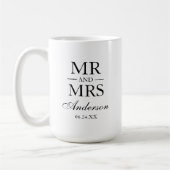 Wedding Mr en Mrs Large Koffiemok (Links)