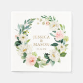 Wedding Napkin Blush Cocktail Napkin Servet (Voorkant)