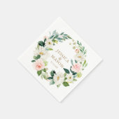 Wedding Napkin Blush Cocktail Napkin Servet (Hoek)
