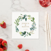 Wedding Napkin Greenery Cocktail Napkin Servet (Insitu)