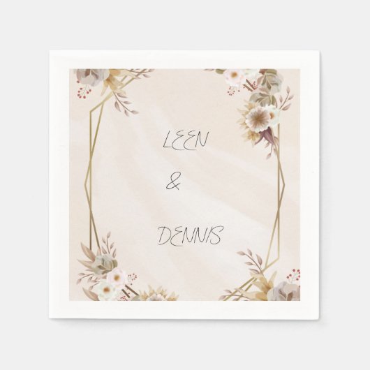 Wedding Napkin Servet (Voorkant)