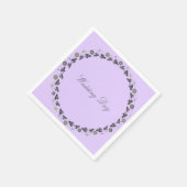 Wedding Napkins Lavendar Servetten (Hoek)