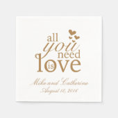 Wedding Napkins Servet (Voorkant)