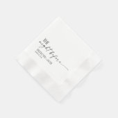 Wedding Napkins, The night before, Wedding Servet (Hoek)
