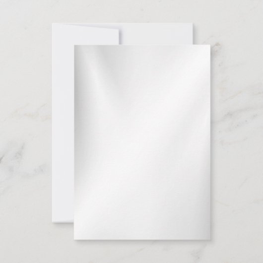 Wedding Navy Blue White Golden Floral Silver RSVP Kaartje (Achterkant)