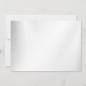 Wedding Navy Blue White Golden Floral Silver Save The Date (Achterkant)