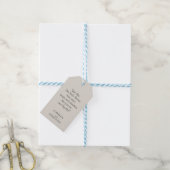 Wedding Neutral Cream Lavender Touch Cadeaulabel (Met Touw)