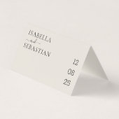 Wedding Neutral Cream QR Code Afspeellijst Kaart (Achterkant)