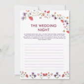 Wedding Night Bridal Shower Game (Voorkant)