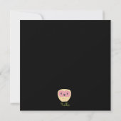 Wedding Night Owls Cute Illustration Invite Kaart (Achterkant)