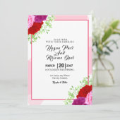 Wedding nodigt Kaart Design Invitation Kaart uit (Staand voorkant)