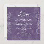 Wedding nodigt Opslaan Antiek datum Roos zilver p Save The Date (Achterkant)