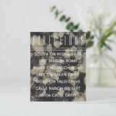 Wedding nodigt visitekaartjes voor Gold N Black ui (Staand voorkant)
