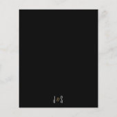 Wedding nodigt visitekaartjes voor Gold N Black ui (Achterkant)