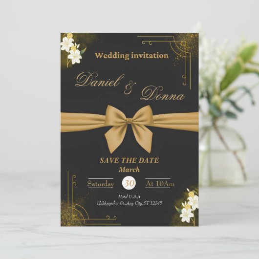 Wedding Note: The best Invitation Kaart (Staand voorkant)