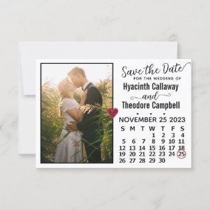 Wedding November 2023 de Kalender van de Douane Fo Save The Date