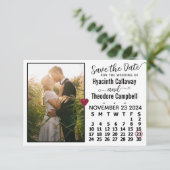 Wedding November 2024 de Douane Foto van de Kalend Save The Date (Staand voorkant)