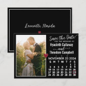 Wedding November 2024 - Kalender Aangepaste Foto z Save The Date (Voorkant / Achterkant)
