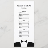 Wedding of formele Event Menu Rackcard (Voorkant)