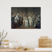 "Wedding of George Washington" print/poster Poster (Keuken)