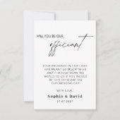 Wedding Officiant Proposal Wil Je Trouwen Met Een  Kaart (Voorkant)