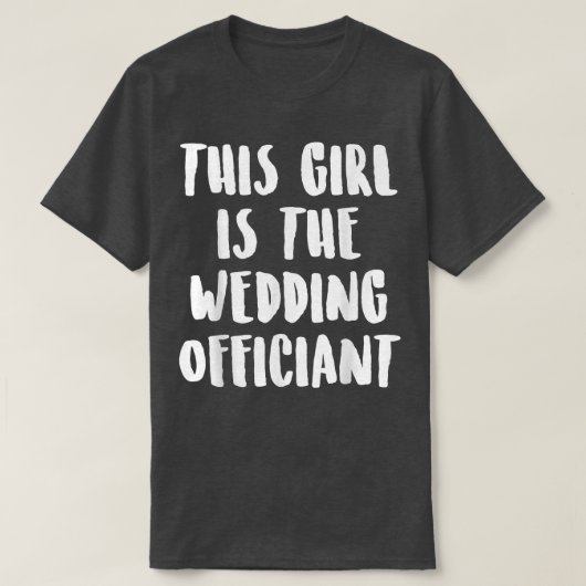 Wedding Officiant This Internet Ordained Minister  T-shirt (Design voorkant)