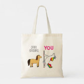 Wedding Officiant Unicorn Funny Proposal Tote Bag (Achterkant)