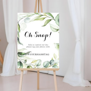 Wedding Oh Waterverf Eucalyptus Greenery Poster