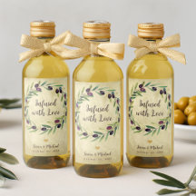 Wedding Olive Oil Wreath Infused with Love Vintage