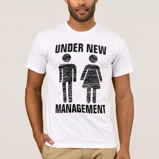 WEDDING "ONDER NIEUW BEHEER" T-SHIRTS (Voorkant)