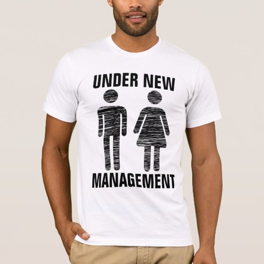 WEDDING "ONDER NIEUW BEHEER" T-SHIRTS (Voorkant)