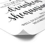 Wedding Open Bar, dronken shenanigans, bord Poster (Hoek)