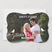 Wedding opslaan de datum van het Schotse Tartanhan Save The Date (Voorkant)
