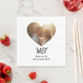 Wedding or engagement personalised napkins servet (Insitu)