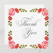 Wedding or Shower Thank you cards Kaart (Voorkant / Achterkant)