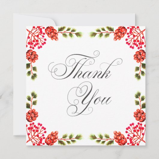Wedding or Shower Thank you cards Kaart (Voorkant)