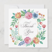 Wedding or Shower Thank you cards Kaart (Voorkant)