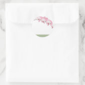 Wedding Orchids Uitnodigingssticker Ronde Sticker (Tas)