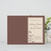 Wedding Order of Service and Ceremony Program (Staand voorkant)