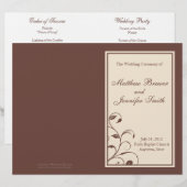 Wedding Order of Service and Ceremony Program (Voorkant / Achterkant)