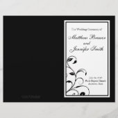 Wedding Order of Service and Ceremony Program (Voorkant)