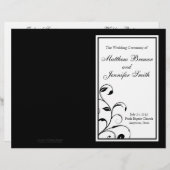 Wedding Order of Service and Ceremony Program (Voorkant / Achterkant)