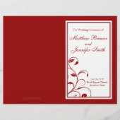 Wedding Order of Service and Ceremony Program (Voorkant)